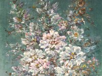 Fiori nel verde  Olio su tela - 35 x 25